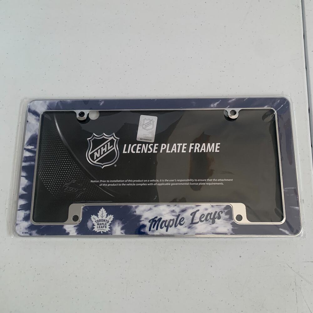 Toronto Maple Leafs Tie Dye NHL Hockey Officially Licensed License Plate Frame